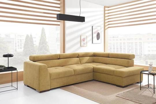RHODOS moderní rozkládací sedací souprava s úložným prostorem