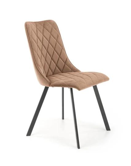 K-450 elegantní čalouněná židle na kovových nožkách