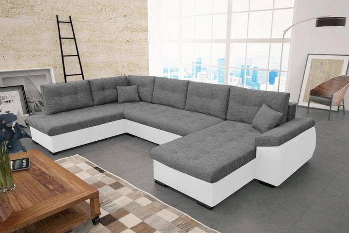 NAOMI velká rozkládací sedací souprava do U s úložným prostorem