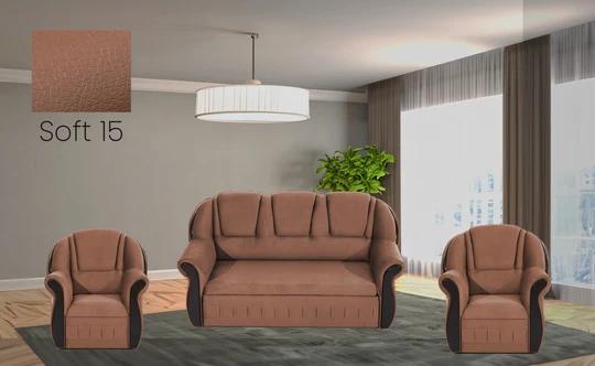 LADA sedací souprava 3+1+1 ve venkovském stylu, rozkládací