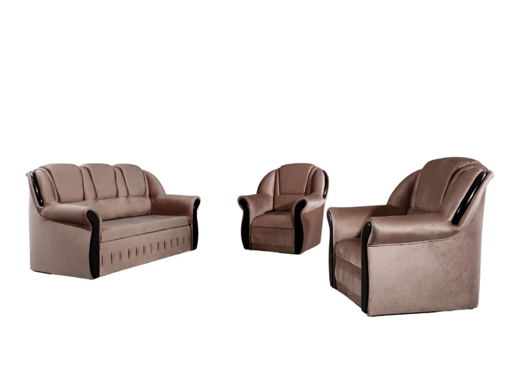 LADA sedací souprava 3+1+1 ve venkovském stylu, rozkládací