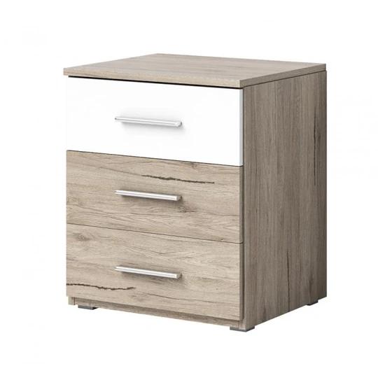 ZUZANA noční stolek, dekor san remo sv./bílá