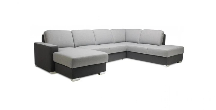 CHANTAL U modulová sedací souprava do tvaru U s rozkládací funkcí a úložným prostorem, OSBL+2F+OP