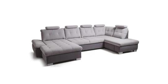 CREMONA U sedací souprava ve tvaru U s nastavitelnou hloubkou sezení, OSBL+3F+OSP