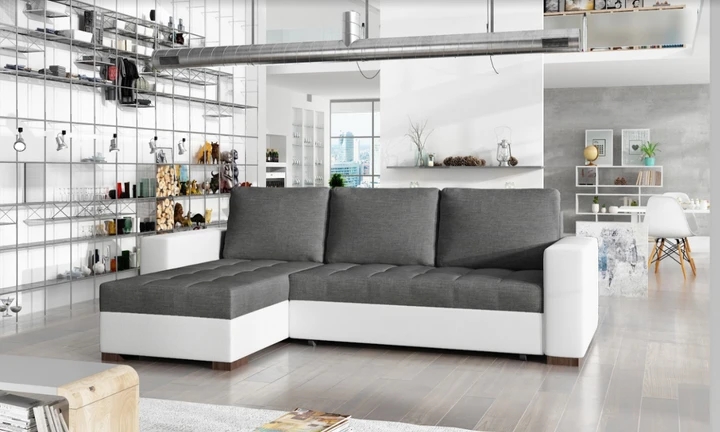 NATALIA malá rozkládací rohová sedačka s úložným prostorem