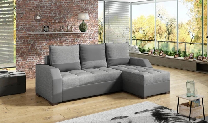 RADÚZA malá rozkládací rohová sedačka s úložným prostorem