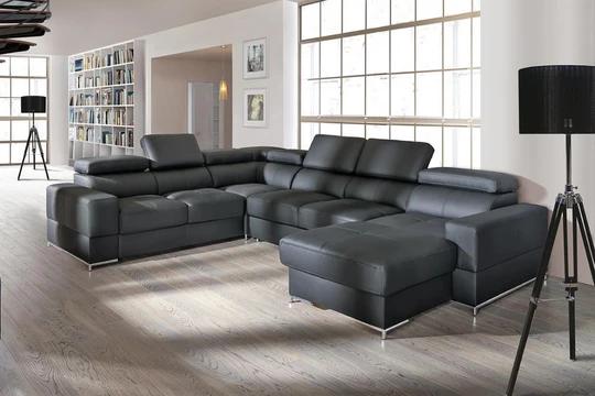 ESTER 2 luxusní modulová sedací souprava ve tvaru U s nastavitelnými opěrkami