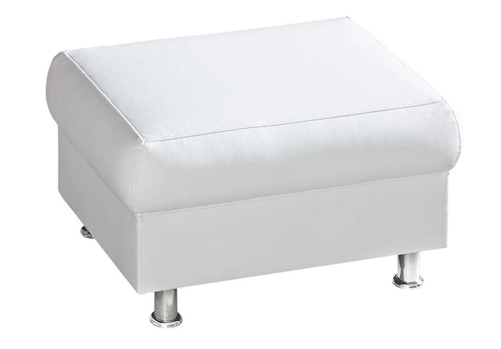 PERLA luxusní taburet, pravá kůže