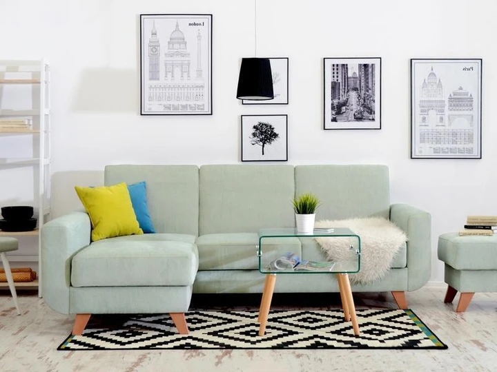 ZARA moderní rozkládací rohová sedačka ve skandinávském stylu