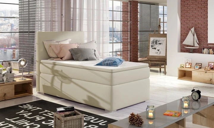 AMADEO boxspring postel 90x200 s úložným prostorem