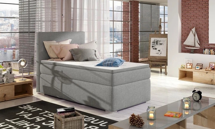 AMADEO boxspring postel 90x200 s úložným prostorem