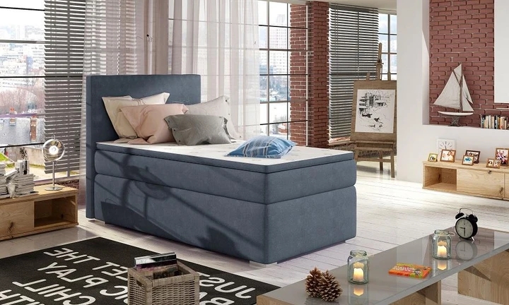 AMADEO boxspring postel 90x200 s úložným prostorem