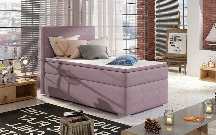 AMADEO boxspring postel 90x200 s úložným prostorem