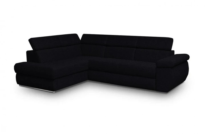 FABIOLA II rozkládací rohová sedačka s nastavitelnými opěrkami hlavy a loktů