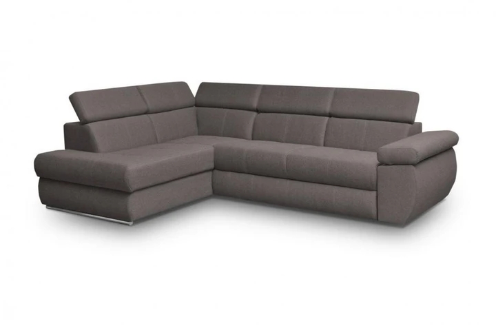 FABIOLA II rozkládací rohová sedačka s nastavitelnými opěrkami hlavy a loktů