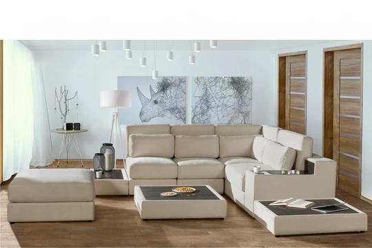 RHINO L moderní sedačka s knihovnou, možnost sestavení na míru