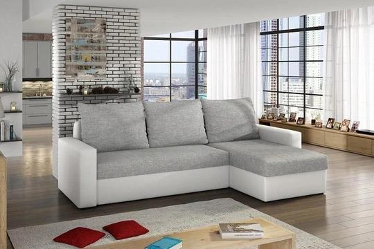 CORNELL rozkládací rohová sedací souprava s úložným prostorem