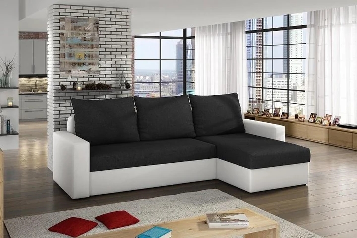 CORNELL rozkládací rohová sedací souprava s úložným prostorem