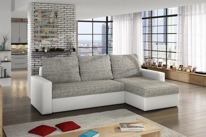 CORNELL rozkládací rohová sedací souprava s úložným prostorem