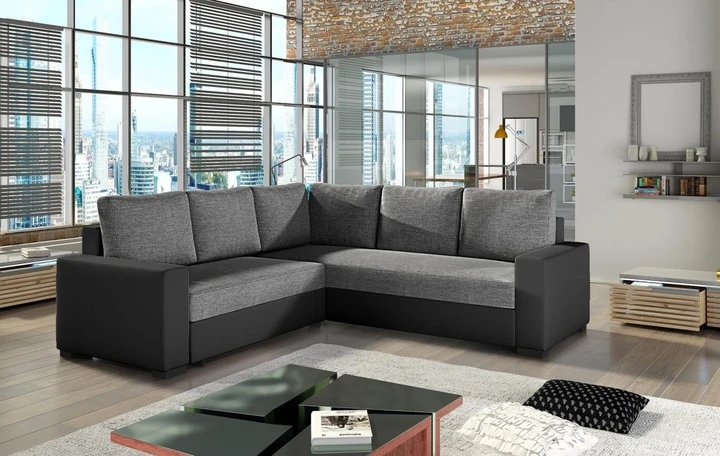 EMBER rohová rozkládací sedačka s úložným prostorem