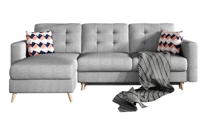 DARCY rozkládací rohová sedačka ve skandinávském designu