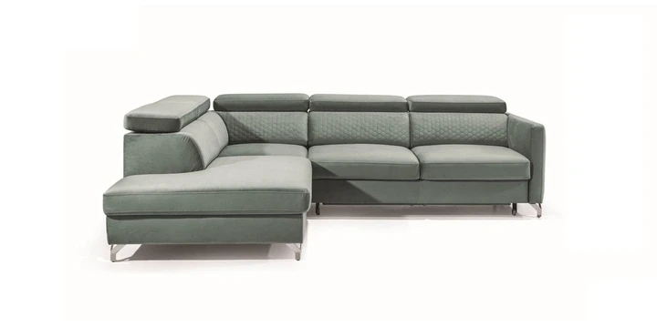 MAROZZO elegantní rozkládací rohová sedačka s polohovacími opěrkami