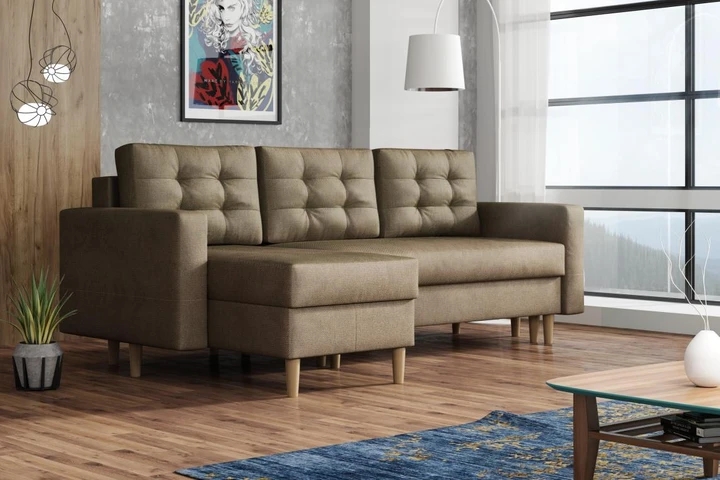 NORDIC rozkládací rohová sedačka ve skandinávském stylu