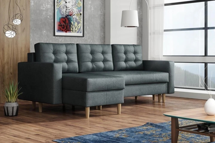 NORDIC rozkládací rohová sedačka ve skandinávském stylu