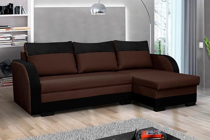 ZETA rozkládací rohová sedačka s úložným prostorem