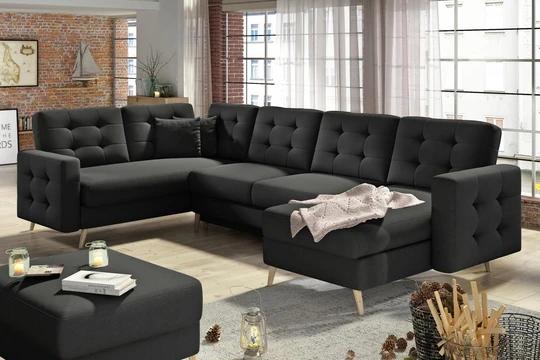 DARCY U rozkládací sedací souprava do tvaru U ve skandinávském stylu