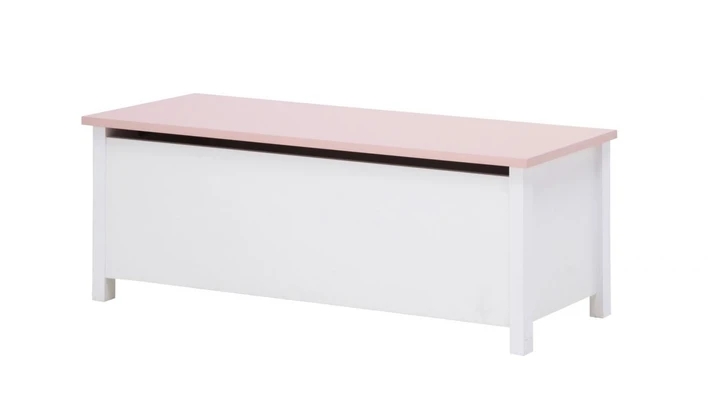 LUNA LN-08 bílo-růžová dětská postel s matrací