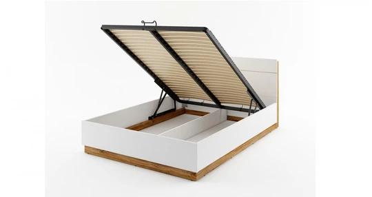 DENTRO 140x200 cm postel s roštem, led osvětlením a úložným prostorem