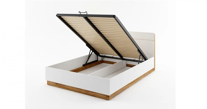 DENTRO 140x200 cm postel s roštem, led osvětlením a úložným prostorem
