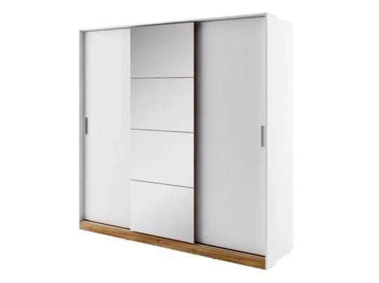 DENTRO velká bílá šatní skříň s posuvnými dveřmi