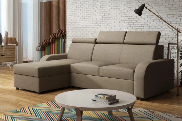 DEAN rozkládací sedací souprava s polohovacími opěrkami