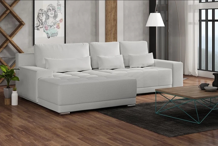 MIDAS MINI rozkládací rohová sedací souprava s širokou lenoškou