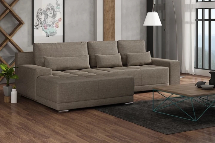 MIDAS MINI rozkládací rohová sedací souprava s širokou lenoškou