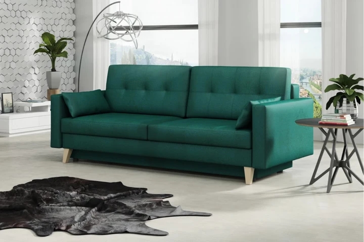 VINNIE skandinávská pohovka s rozkládací funkcí a úložným prostorem