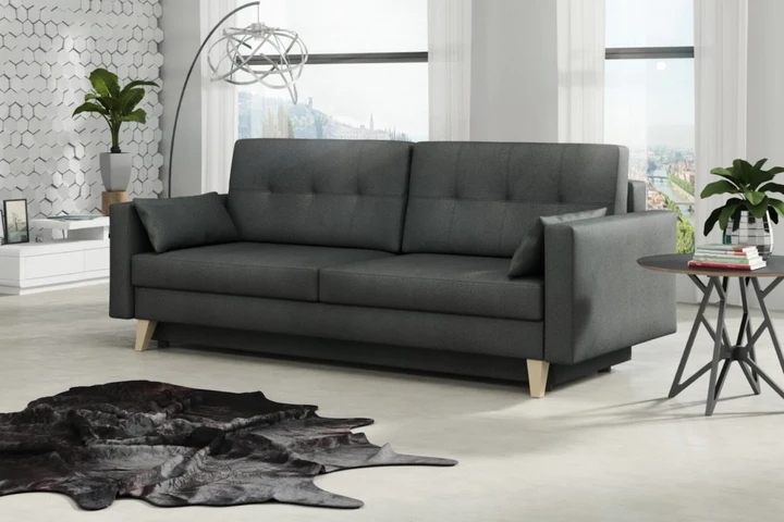 VINNIE skandinávská pohovka s rozkládací funkcí a úložným prostorem