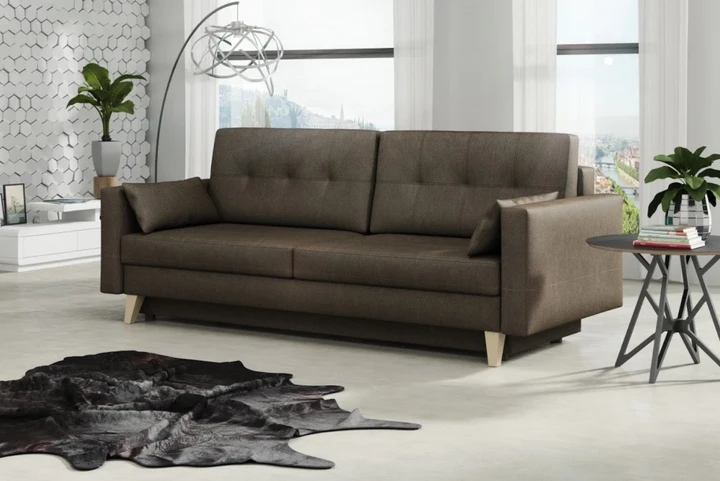 VINNIE skandinávská pohovka s rozkládací funkcí a úložným prostorem