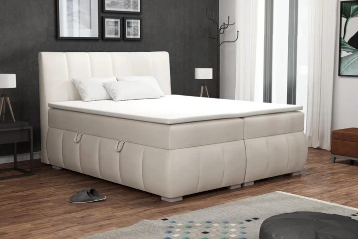 NOEL kontinentální postel boxspring 140x200 cm s úložným prostorem