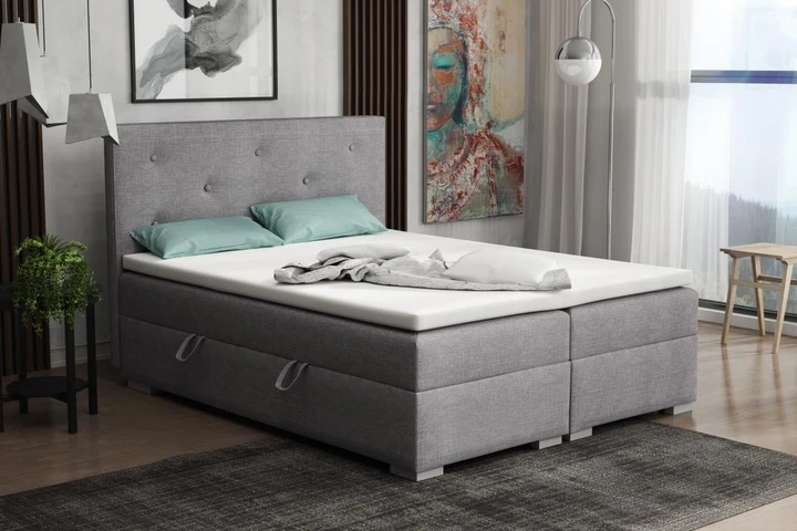 DONA kontinentální postel boxspring 160x200 cm s úložným prostorem
