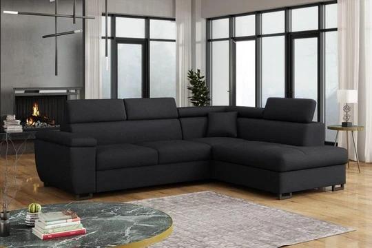 LIMBO rozkládací rohová sedačka s nastavitelnými opěrkami hlavy