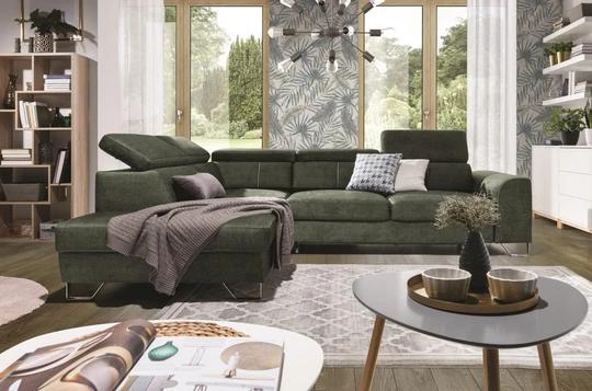 ASTI 2 designová rozkládací sedačka s úložným prostorem a polohovacími opěrkami