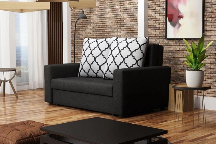 ELLIOT malá rozkládací pohovka s úložným prostorem