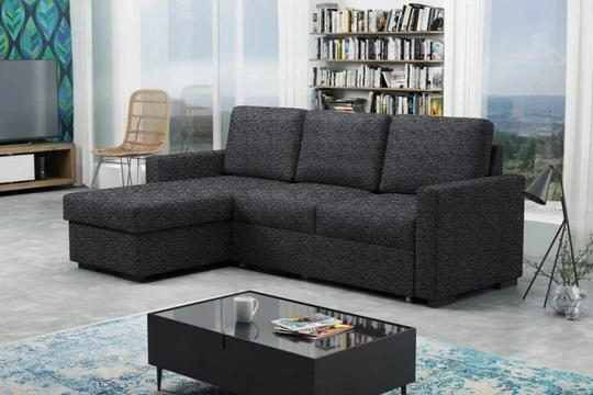 LUTHER moderní sedací souprava s rozkládací funkcí a úložným prostorem