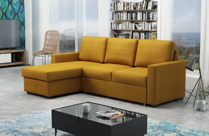 LUTHER moderní sedací souprava s rozkládací funkcí a úložným prostorem