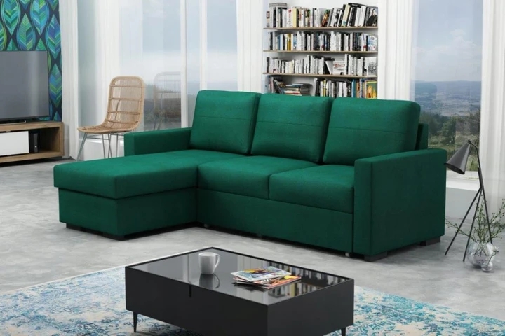 LUTHER moderní sedací souprava s rozkládací funkcí a úložným prostorem