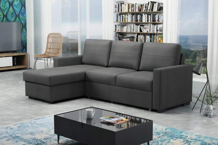 LUTHER moderní sedací souprava s rozkládací funkcí a úložným prostorem