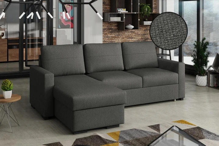 LUTHER moderní sedací souprava s rozkládací funkcí a úložným prostorem